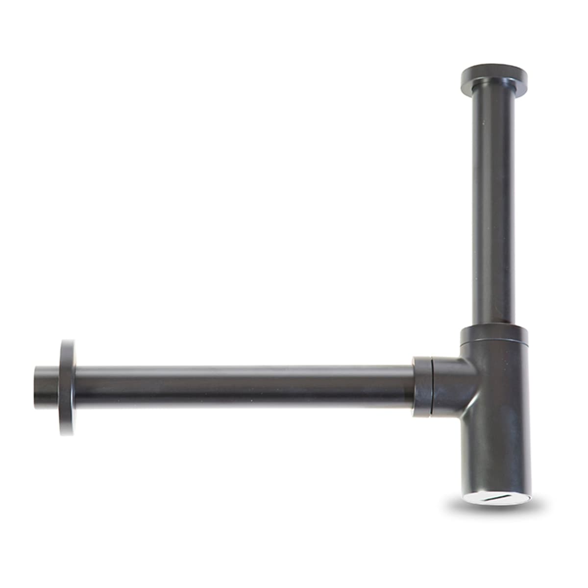 Anzapack - Sifón Cilíndrico Latón Lacado en Negro 1 1-4" (32 mm).