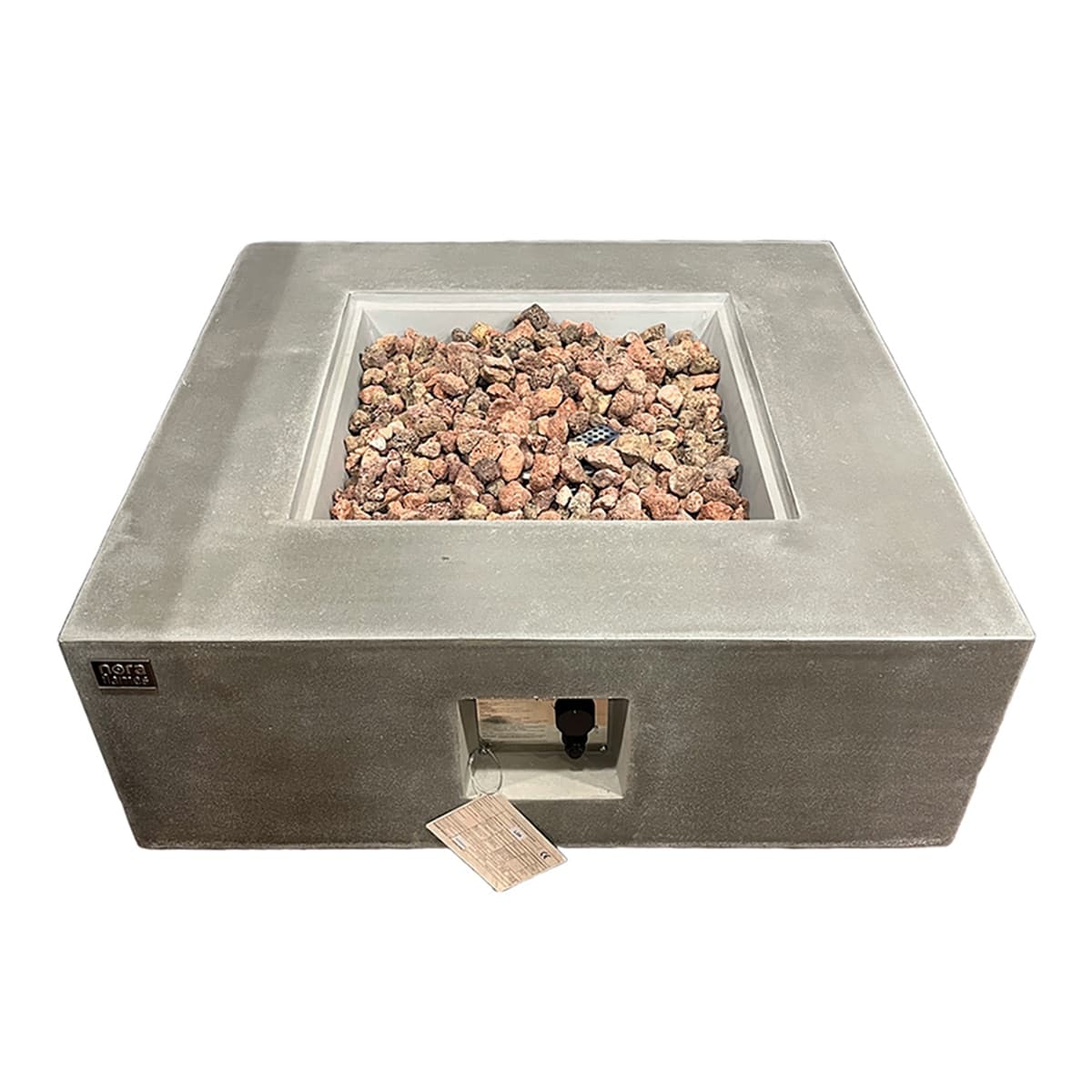 Nora Flame Nora Flame - Mesa de Exterior con Brasero de Gas Loa gris 16 Kw.