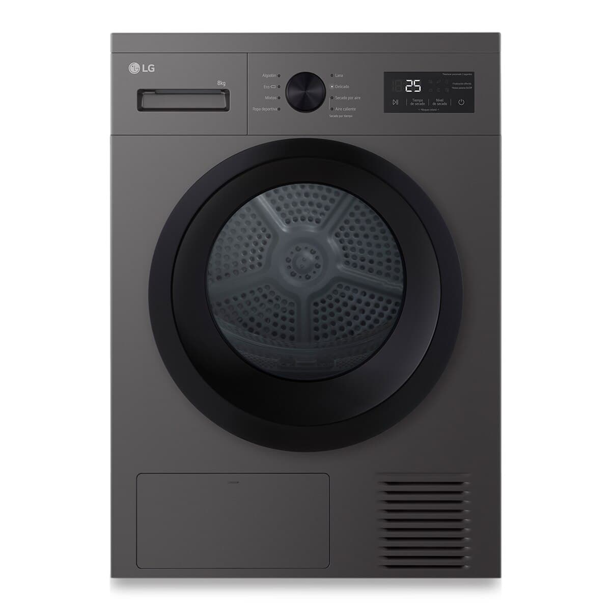 LG - Secadora LG 8kg, con Bomba de calor, Serie 100 - RHA1008NDK (Reacondicionado Grado D).