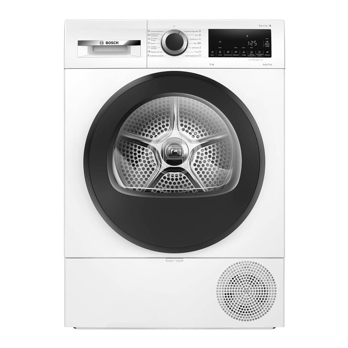 Bosch - Secadora con bomba de calor Bosch, Serie 6, 9 kg, AutoDry - WQG243D0ES (Reacondicionado Grado D).