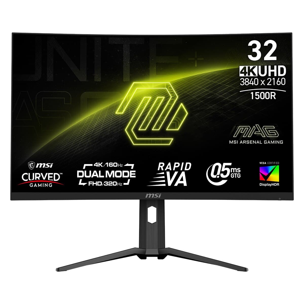 MSI MSI - Monitor PC Gaming curvo 80cm (31,5") MSI MAG 321CUPDF, 160 Hz UHD 4K (Reacondicionado A estrenar).