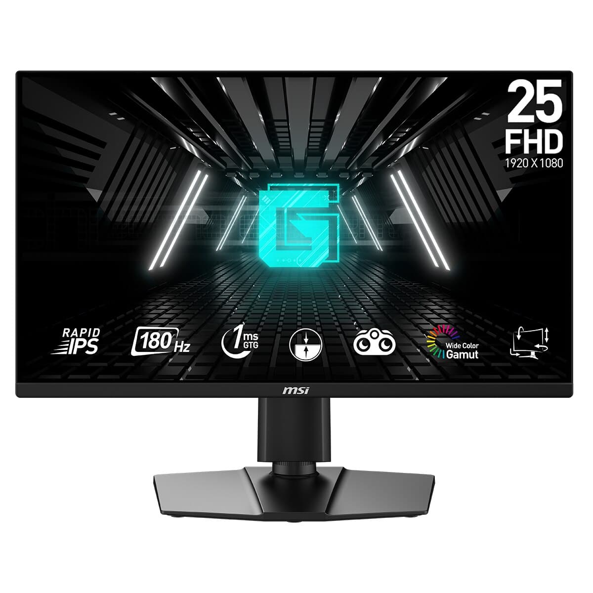 MSI MSI - Monitor PC Gaming 62,2 cm (24,5") MSI G255PF E2, 180 Hz Full HD Rapid IPS (Reacondicionado Grado B).