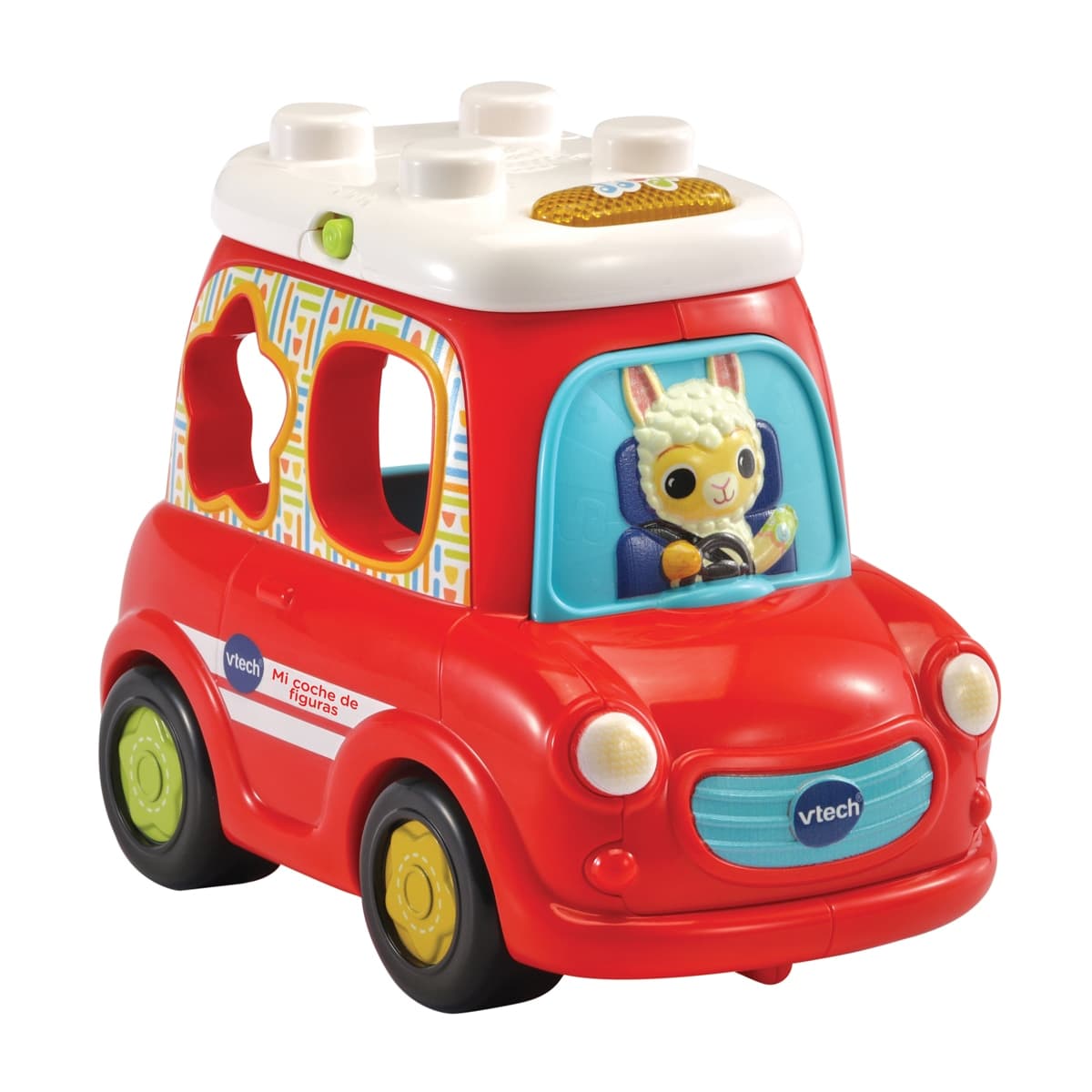 VTech - Mi coche de figuras Vehículo interactivo con encajables para bebé VTech Baby.