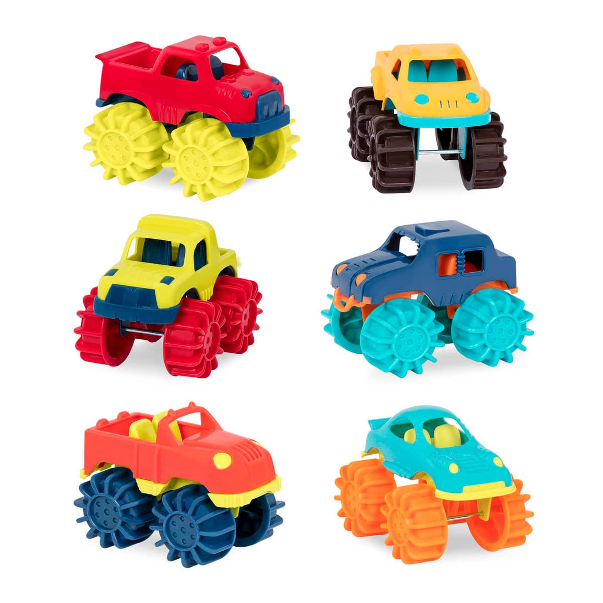 B.TOYS - Mini Monster Trucks coches de juguete.