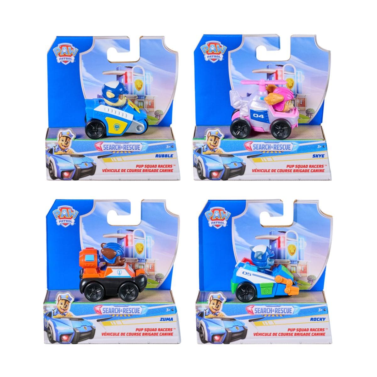 Paw Patrol - Vehículo rescate Pup Squad Racers Paw Patrol Spin Master modelos surtidos.