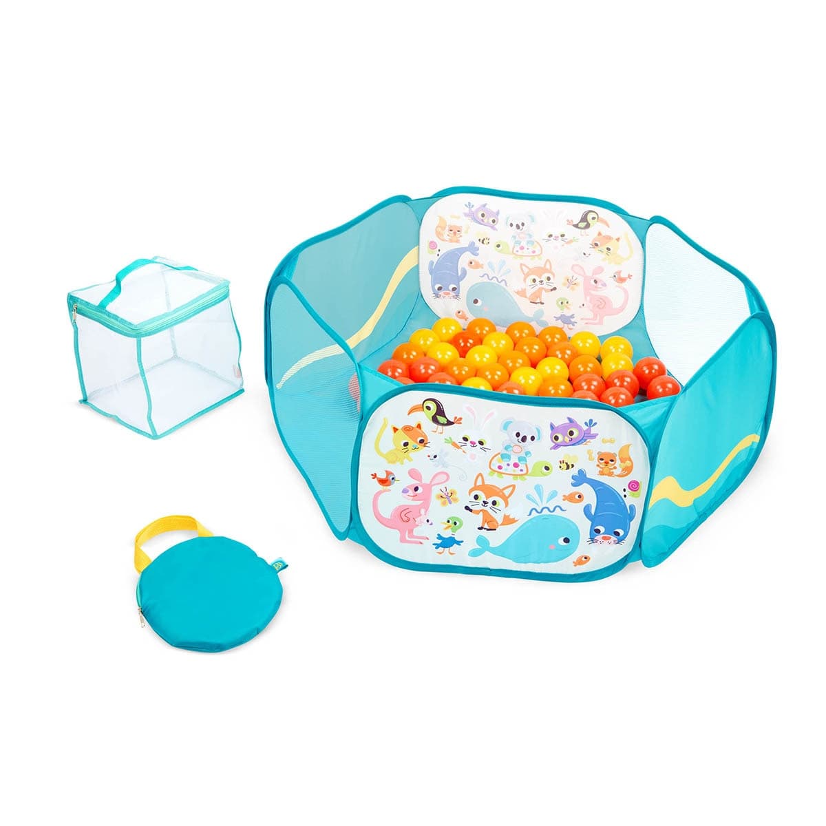 B.TOYS - Piscina plegable con 42 bolas de colores B Toys.