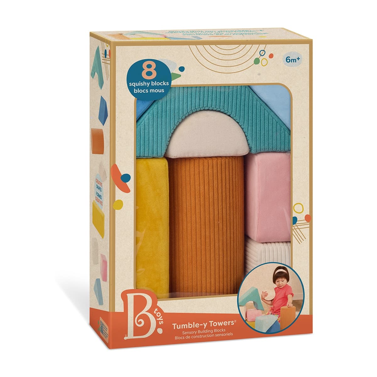 B.TOYS - Bloques de espuma de construccion 8 piezas B Toys.
