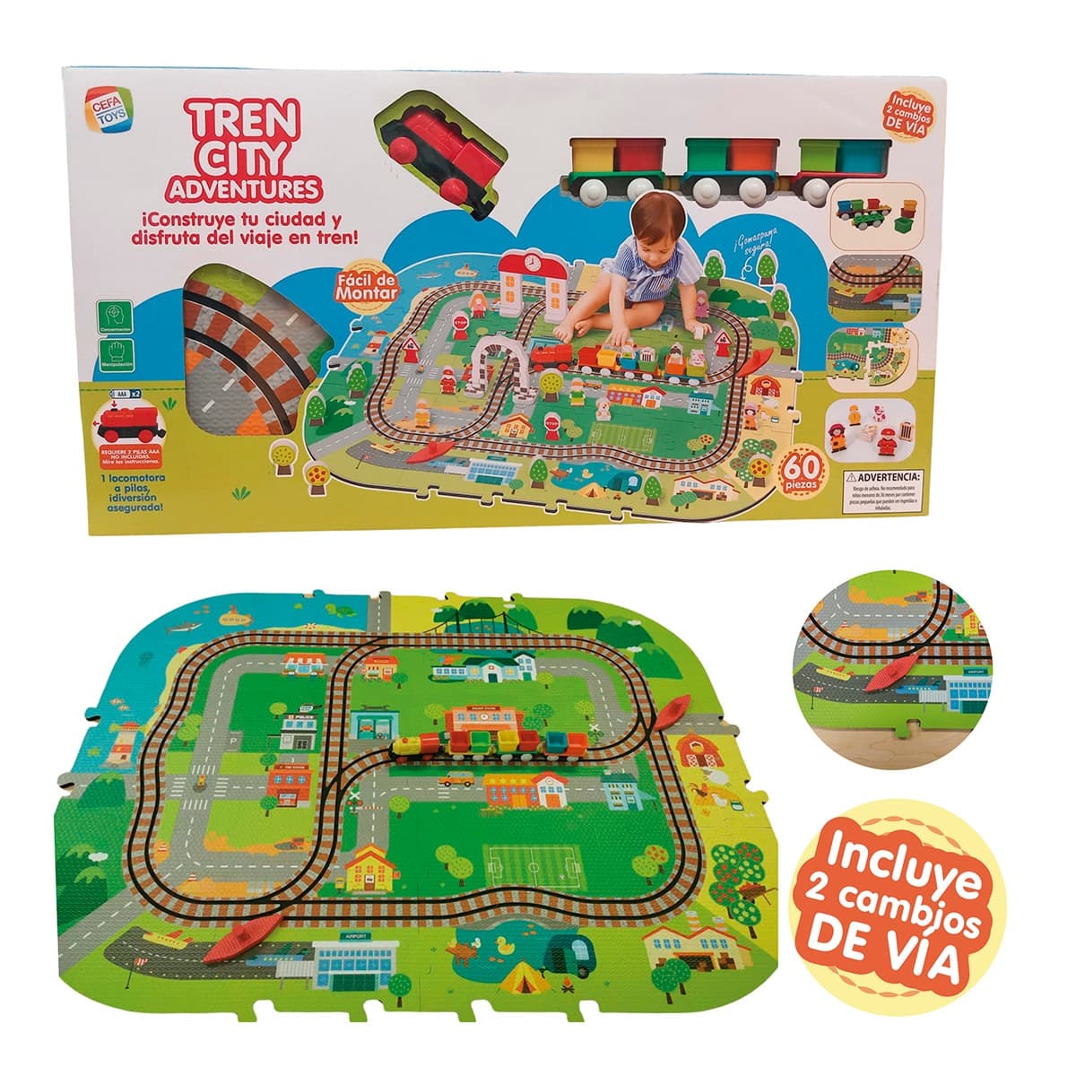 Cefa Toys - Set de construcción Tren City Adventures Cefa Toys.