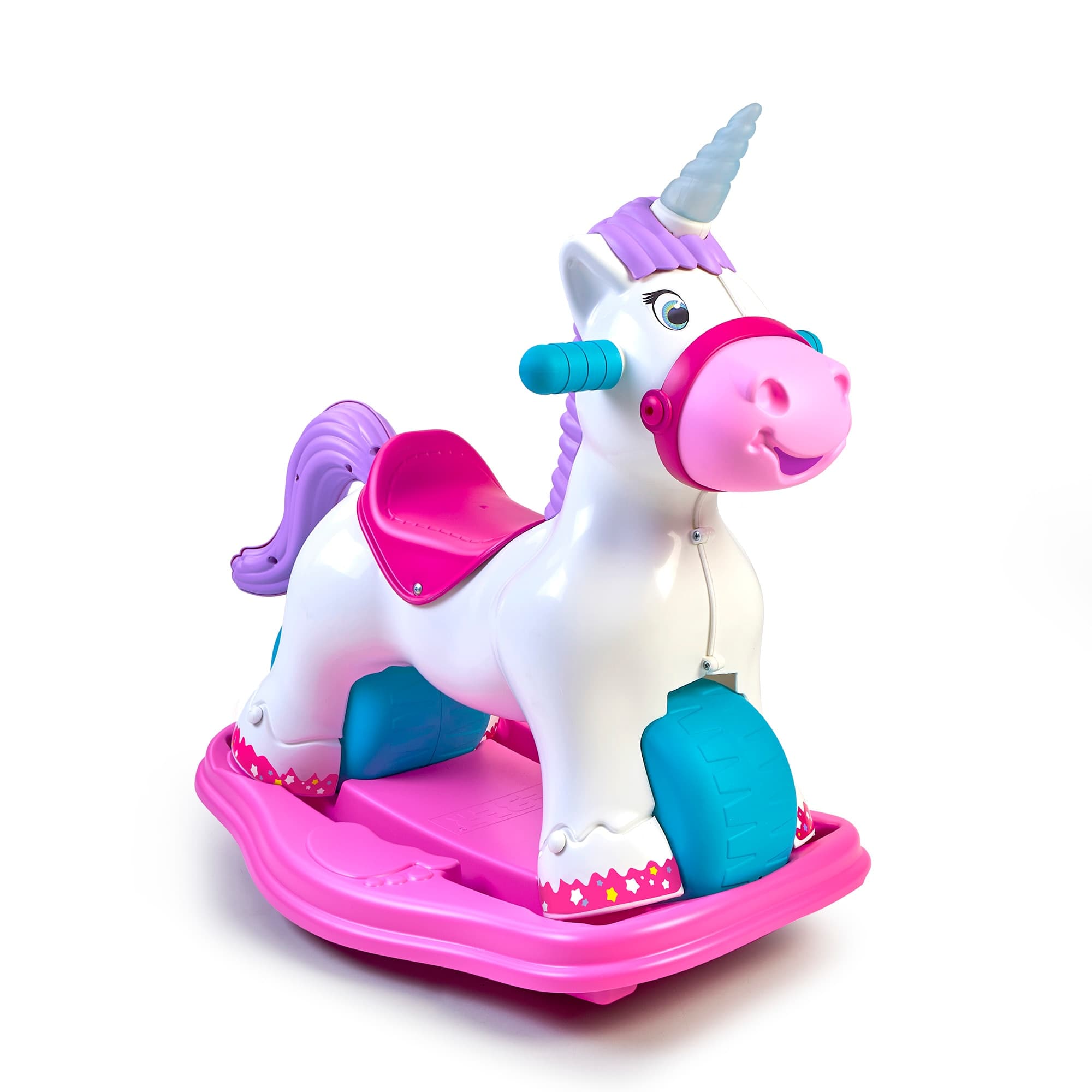 Feber - Correpasillo convertible en Balancín Unicornio Feber 2 In 1.