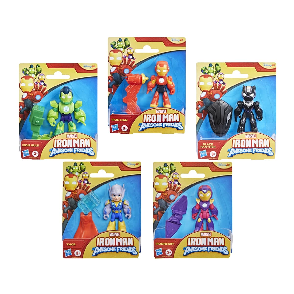 Ironman - Figuras de acción Iron Man and his Awesome Friends Marvel Hasbro.