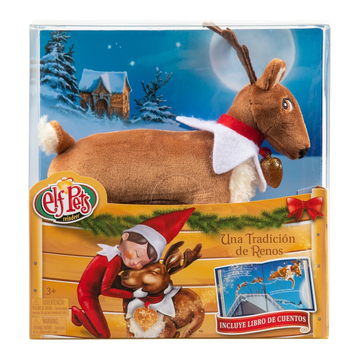 Cefa Toys - The elf on the shelf: Elf pets, cuento y peluche reno.