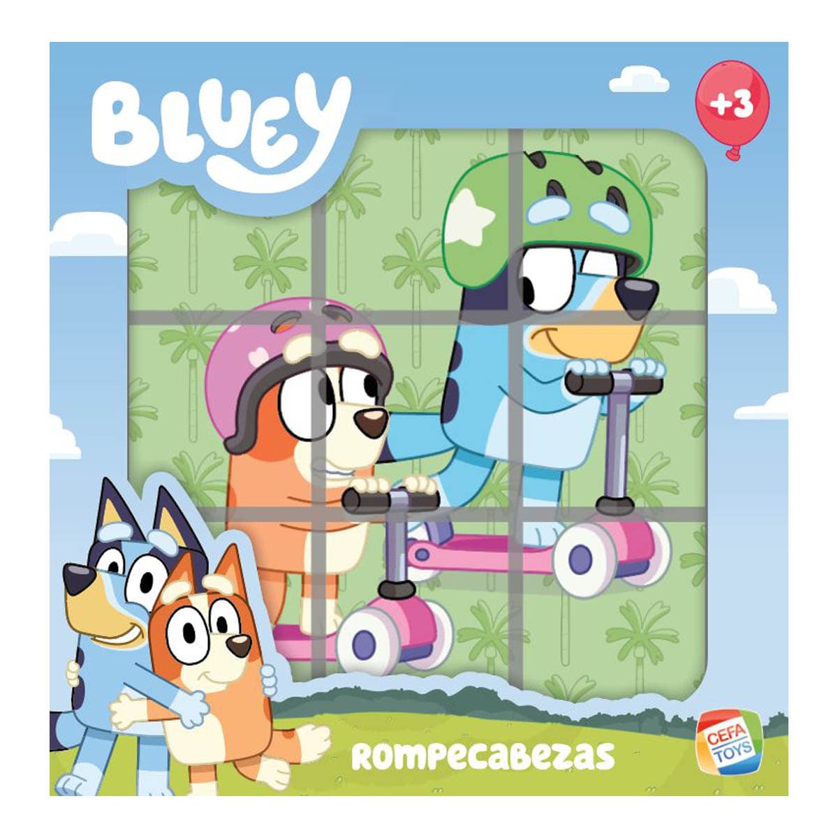 Cefa Toys - Rompecabezas 9 Cubos Bluey.