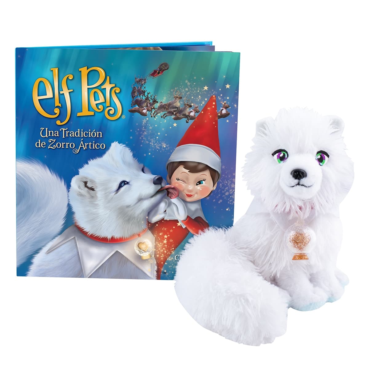 Cefa Toys - Cuento y peluche Zorro Ártico Elf Pets The Elf on The Shelf Cefa Toys.