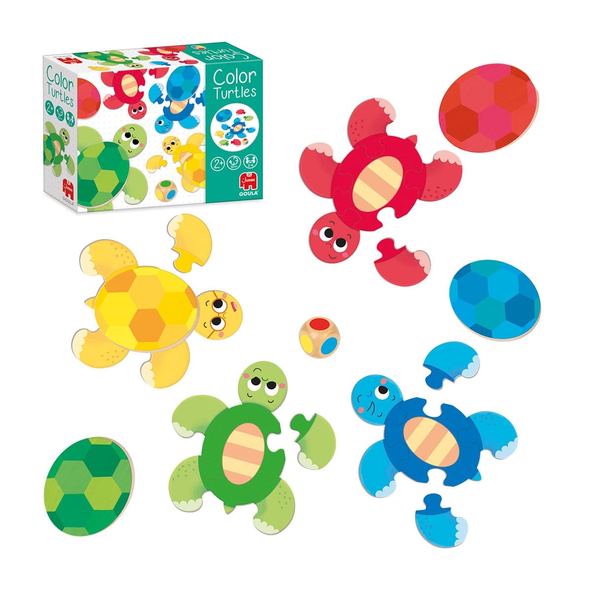 Goula - Juego de mesa infantil Color Turtles Tortugas colores Goula Diset.