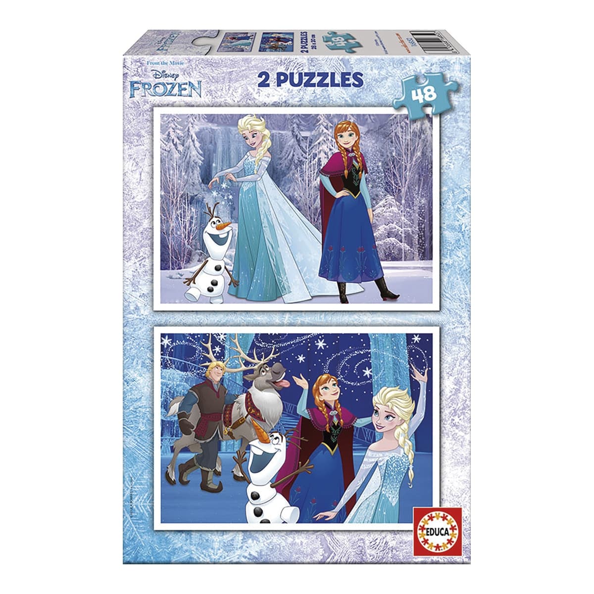 2 puzzles Frozen, el Reino de Hielo