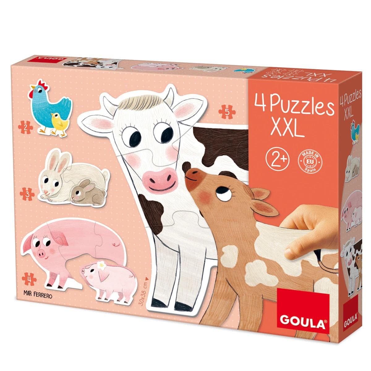 Juguete de Madera Puzzle XXL mamás y bebés Goula - Image 3