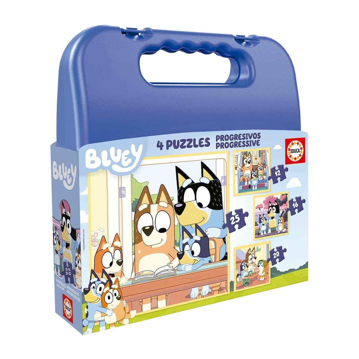 Puzzle Maleta Progresivos Bluey Educa Borras