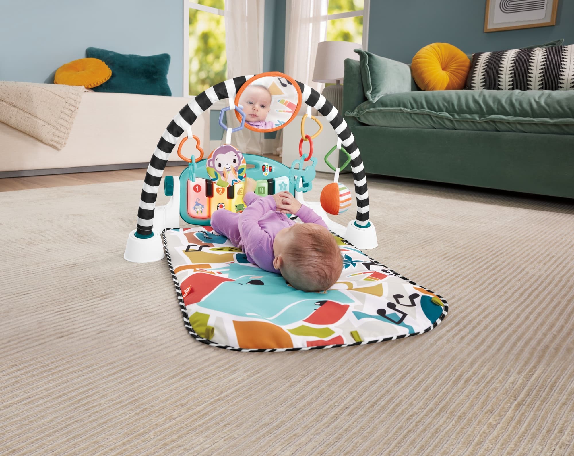Alfombra de actividades para bebés Glow and Grow Fisher-Price - Image 2