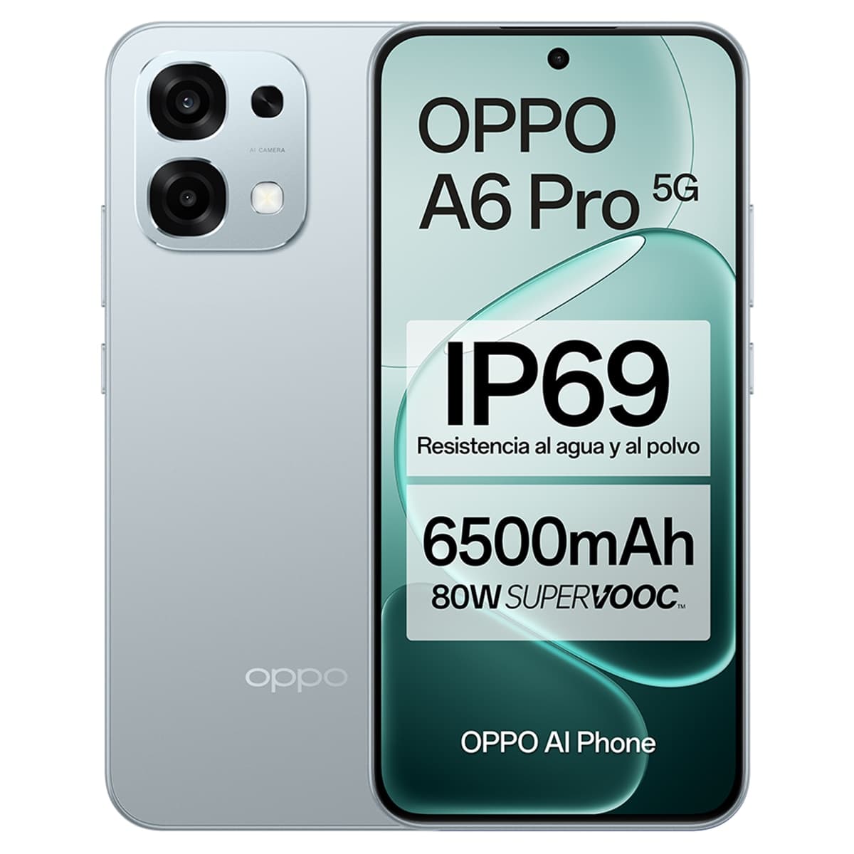 Oppo - Oppo A6 Pro 5G 8GB + 256GB móvil libre + Funda.