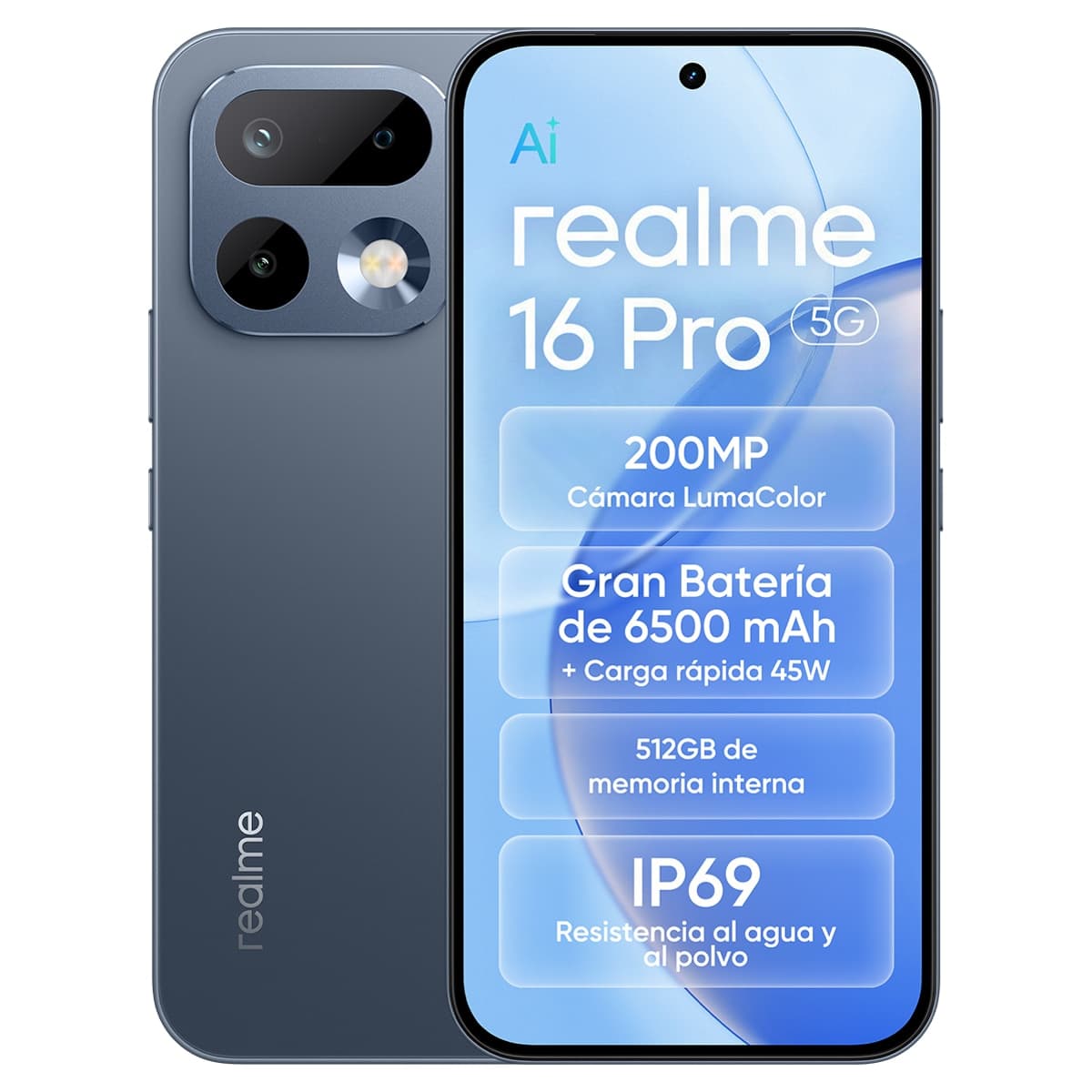 Realme - Realme 16 Pro 5G 8GB + 512GB móvil libre.