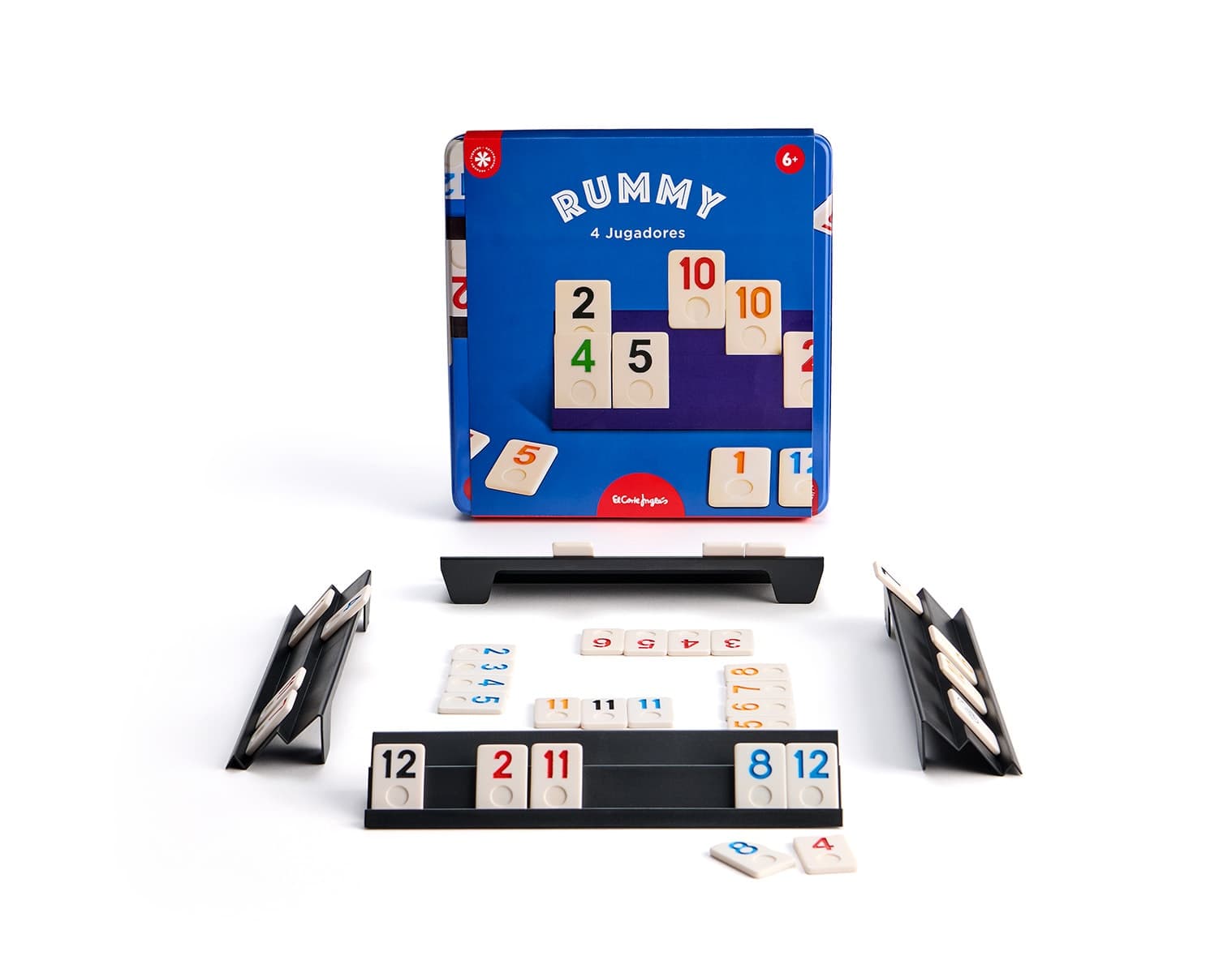 El Corte Inglés - Rummy 4 jugadores en caja metálica El Corte Inglés.
