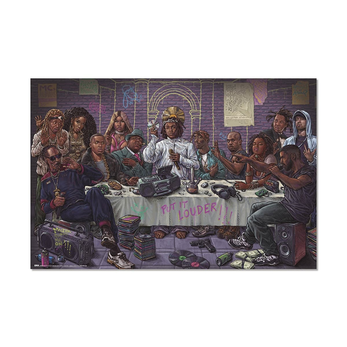 Grupo Erik - Póster Ultima Cena Hip Hop Erik.
