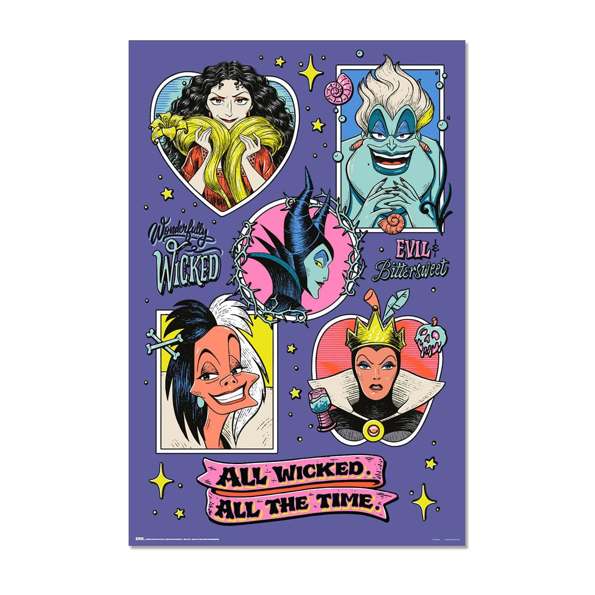 Grupo Erik - Póster Disney Villanos Erik.
