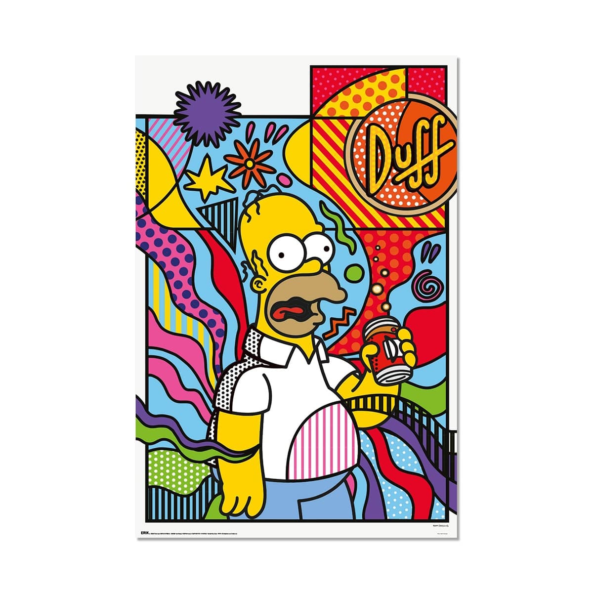 Erik - Póster The Simpsons Homer Art The Simpsons Erik.