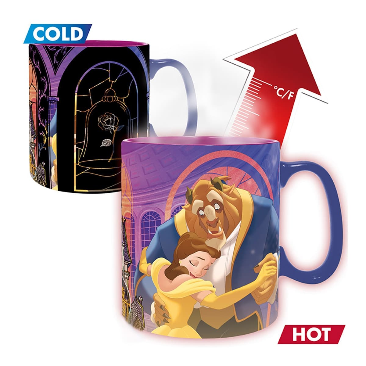 Abysse Corp - Taza Térmica Bella & Bestia Disney.