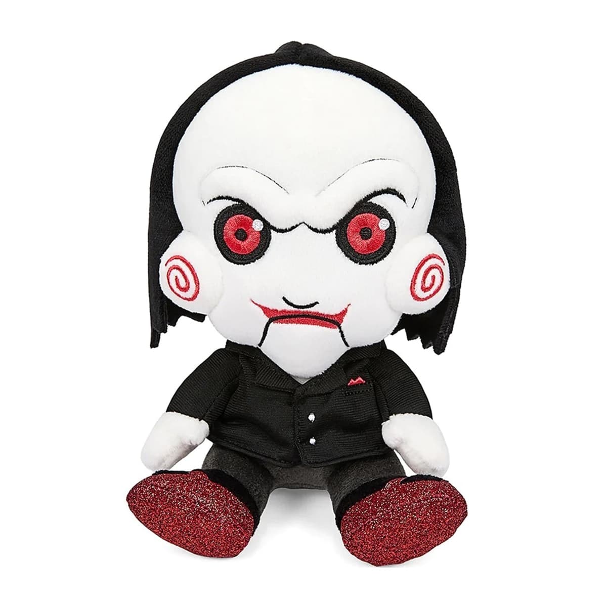 Kidrobot - Peluche Billy Saw sentado.