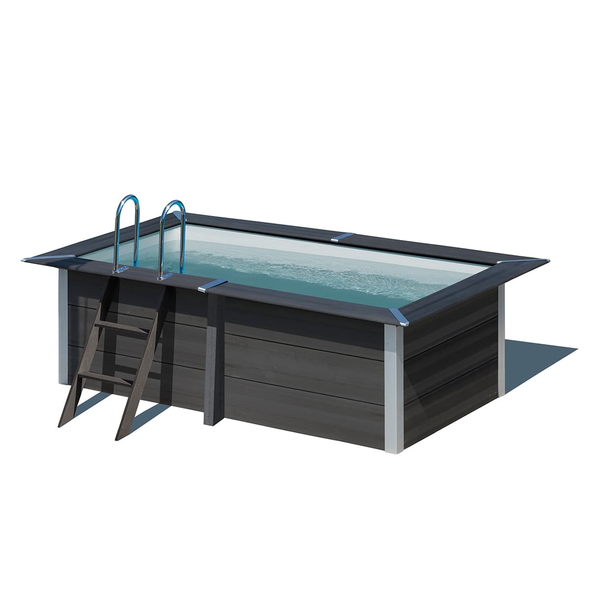 Gre - Piscina composite cuadrada 326 x 186 x 96 cm alto.