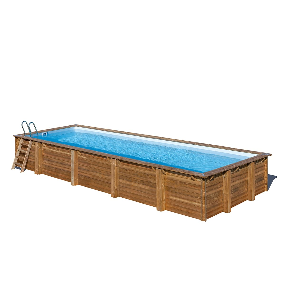 Gre - Piscina madera rectangular 1018x427x146cm.