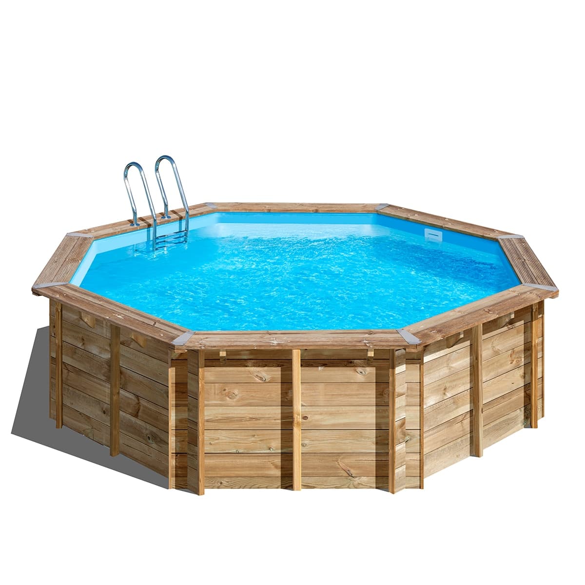 Gre - Piscina madera redonda 500x127cm.