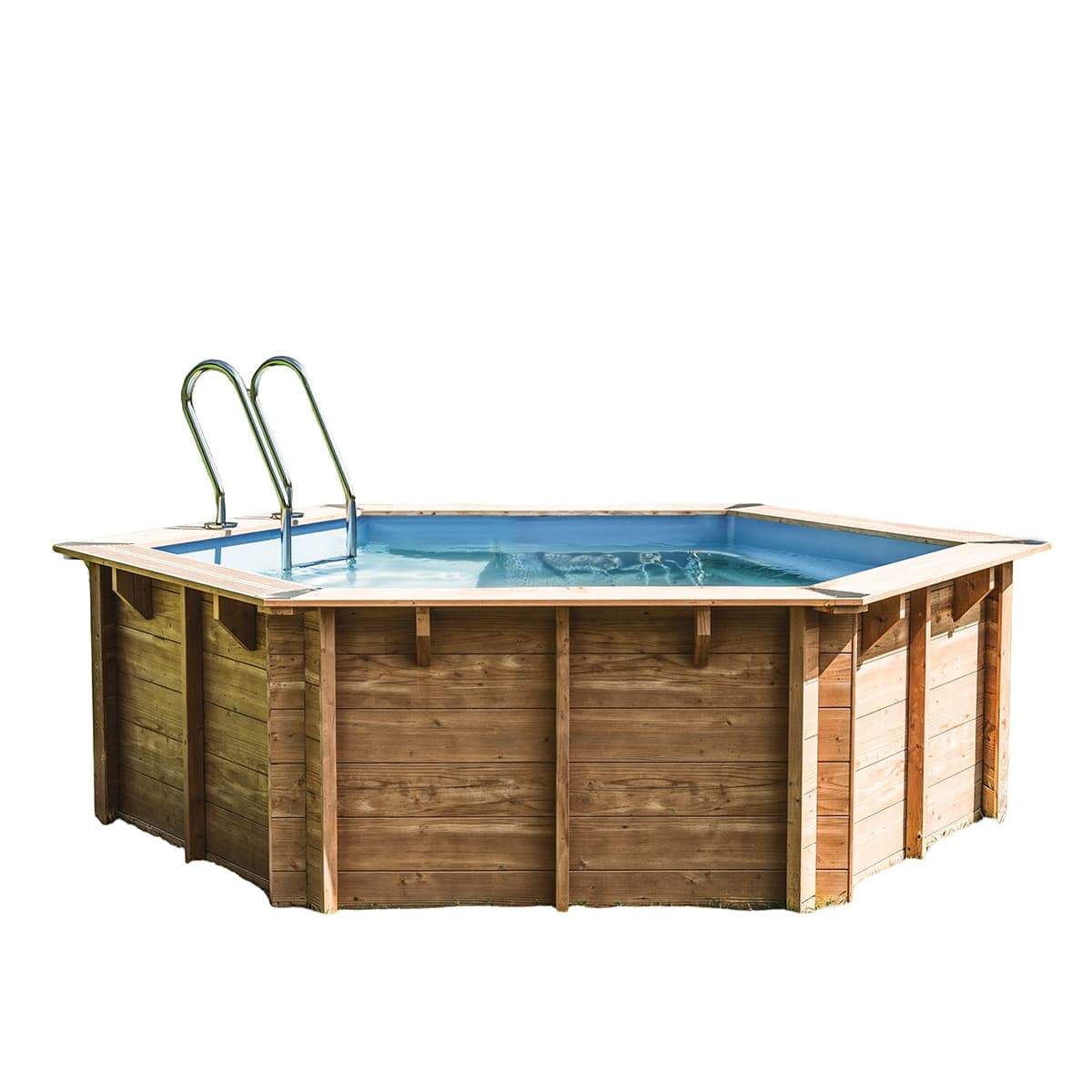 Gre - Piscina madera redonda 280x107cm.