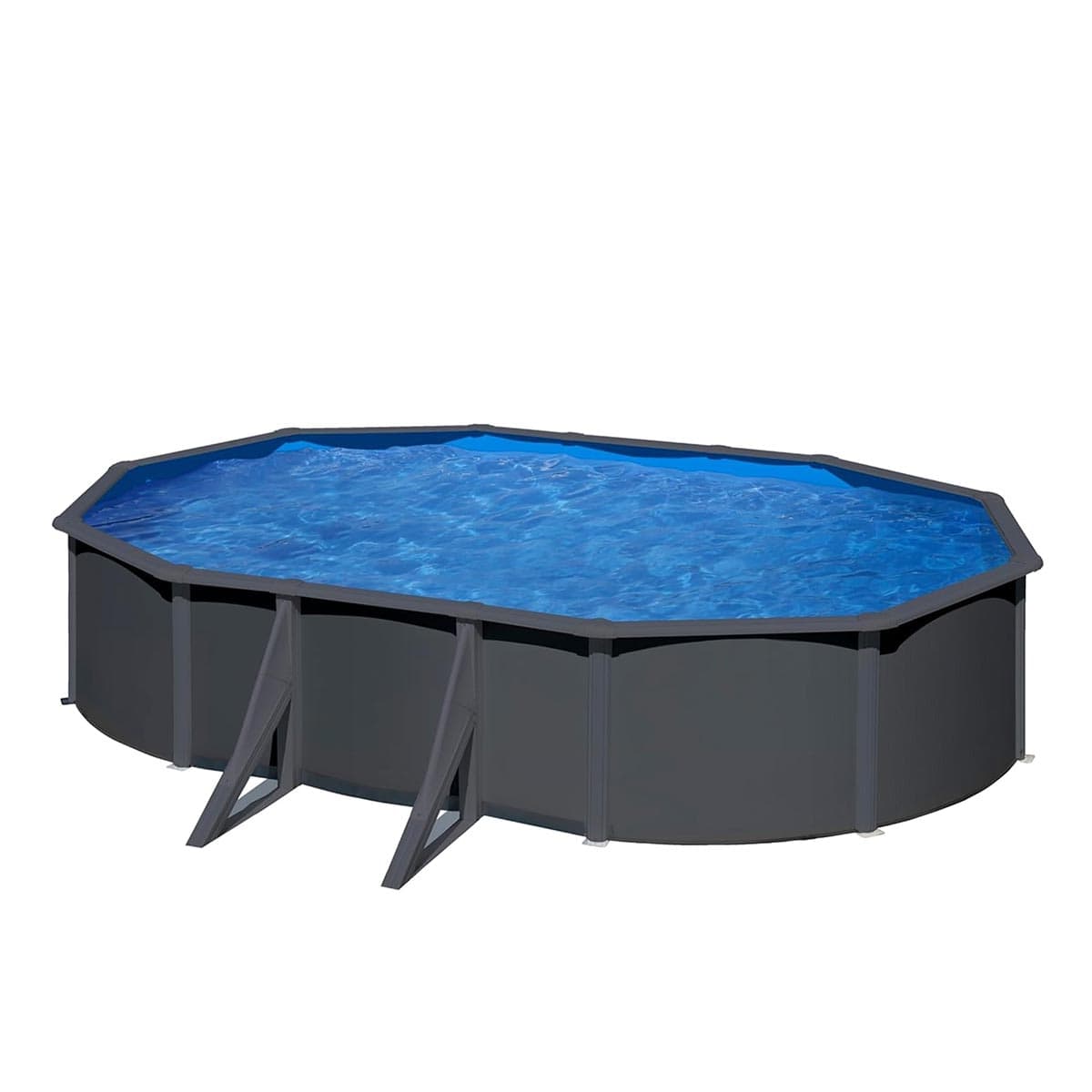 Gre - Piscina acero ovalada 610 x 375 x 120 cm.
