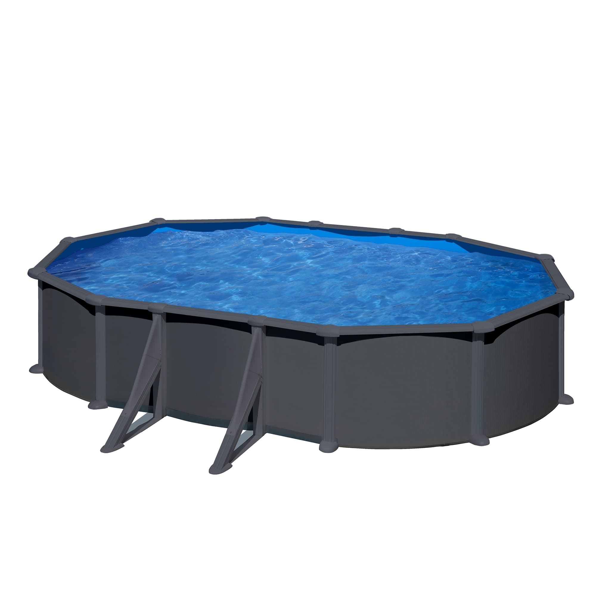 Gre - Piscina acero ovalada 610 x 375 x 132 cm.