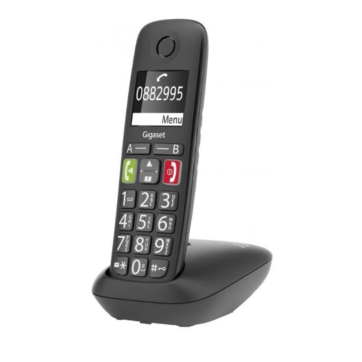 Gigaset - Teléfono inalámbrico Gigaset E290 negro.