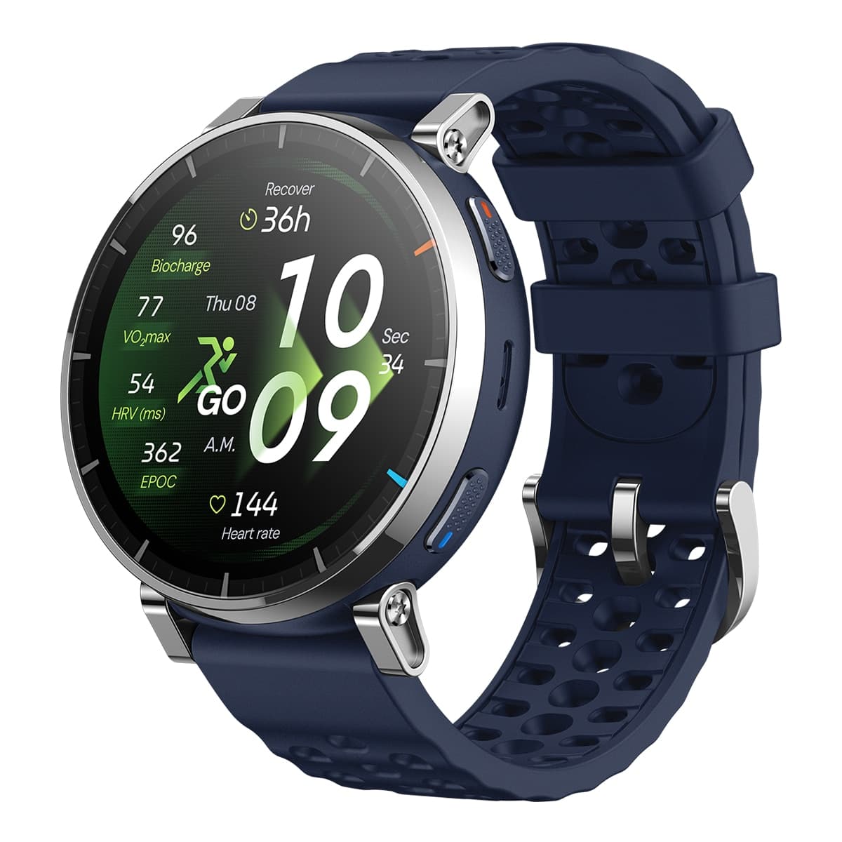 Amazfit - Amazfit Active 3 Premium Azul Atlas Smartwatch.