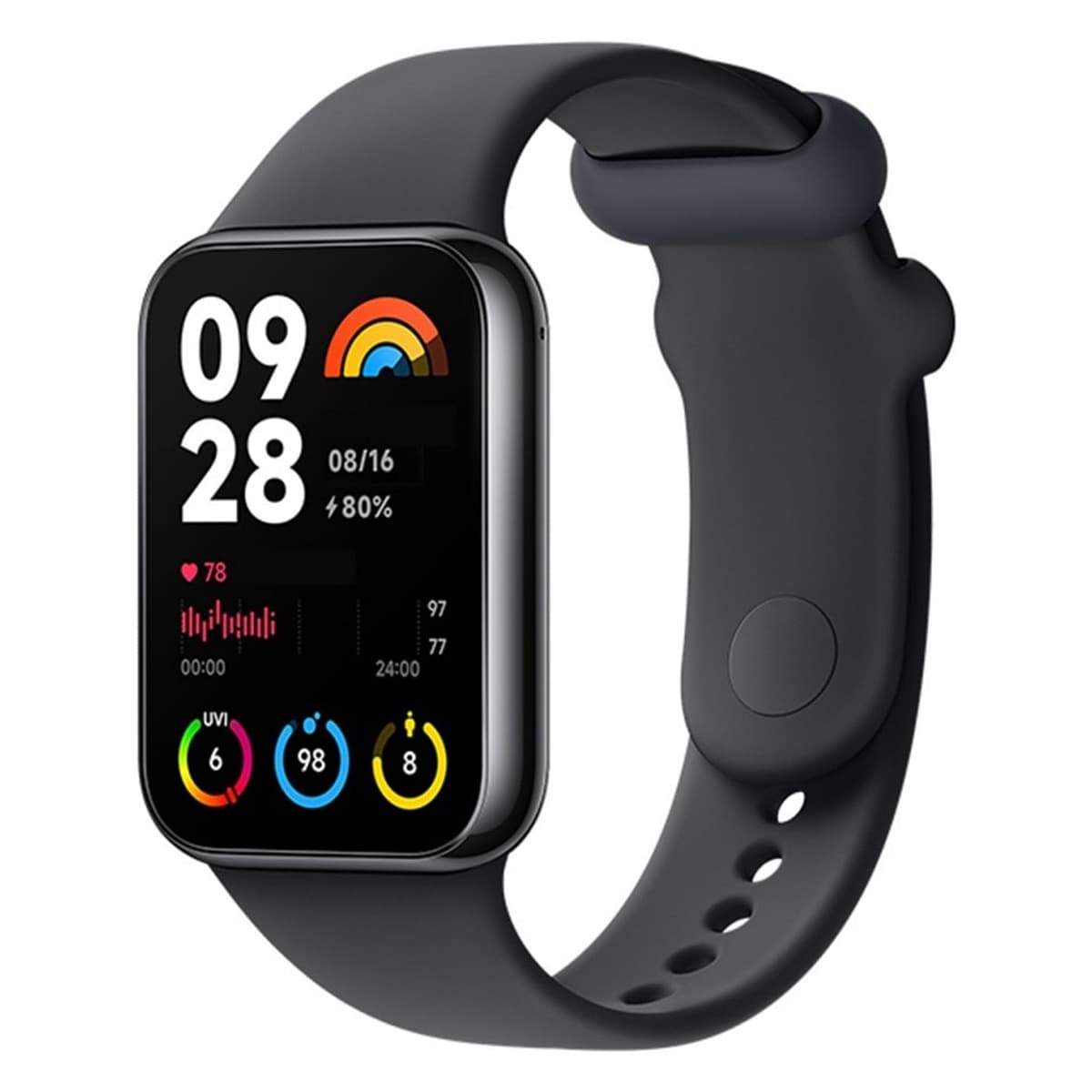 XIAOMI - Xiaomi Smart Band 8 Pro negro Pulsera de actividad.