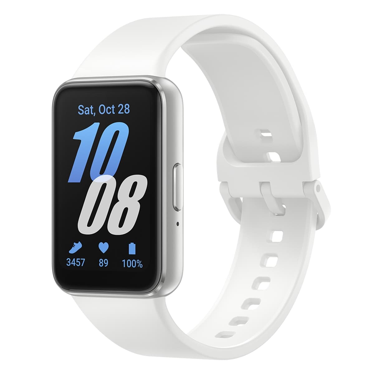 Samsung - Samsung Galaxy Fit3 Plata-Blanco Pulsera de actividad.