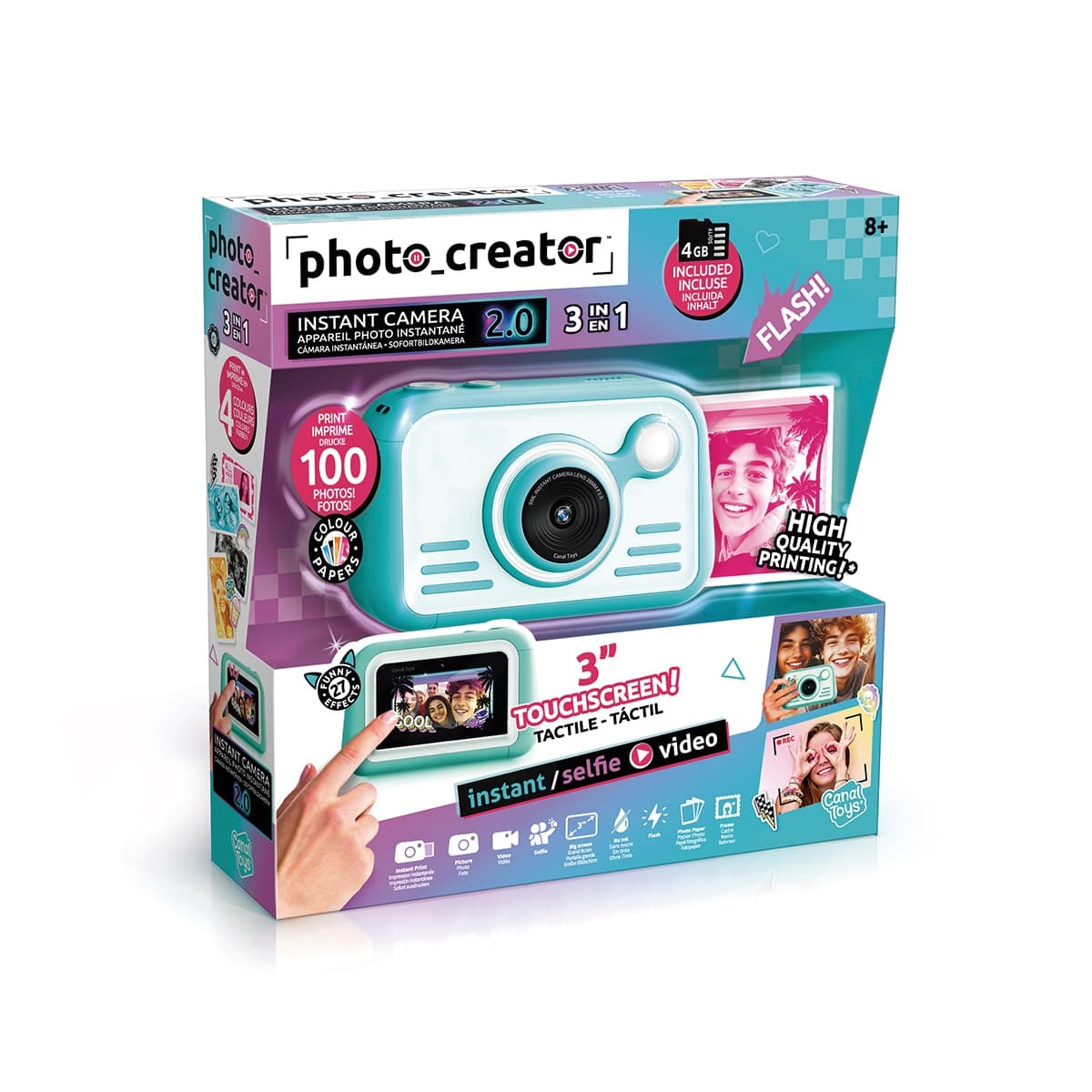 Canal Toys - Cámara Instantánea Papel Foto De Color Canal Toys.