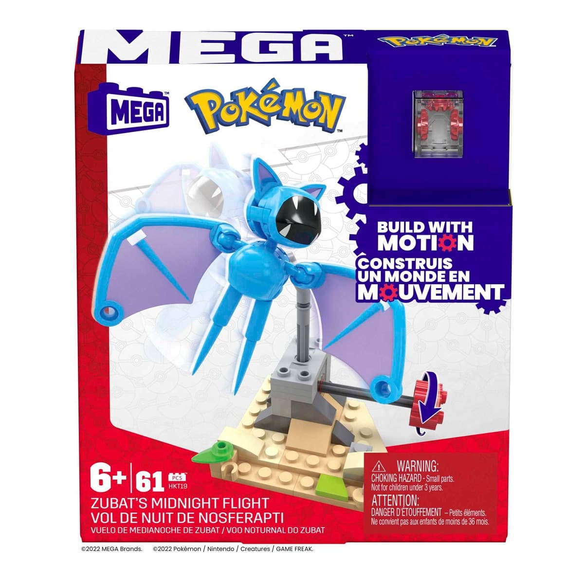 Mega Construx - Bloques de construcción Pokémon Vuelo en el desierto de Zubat MEGA Construx.
