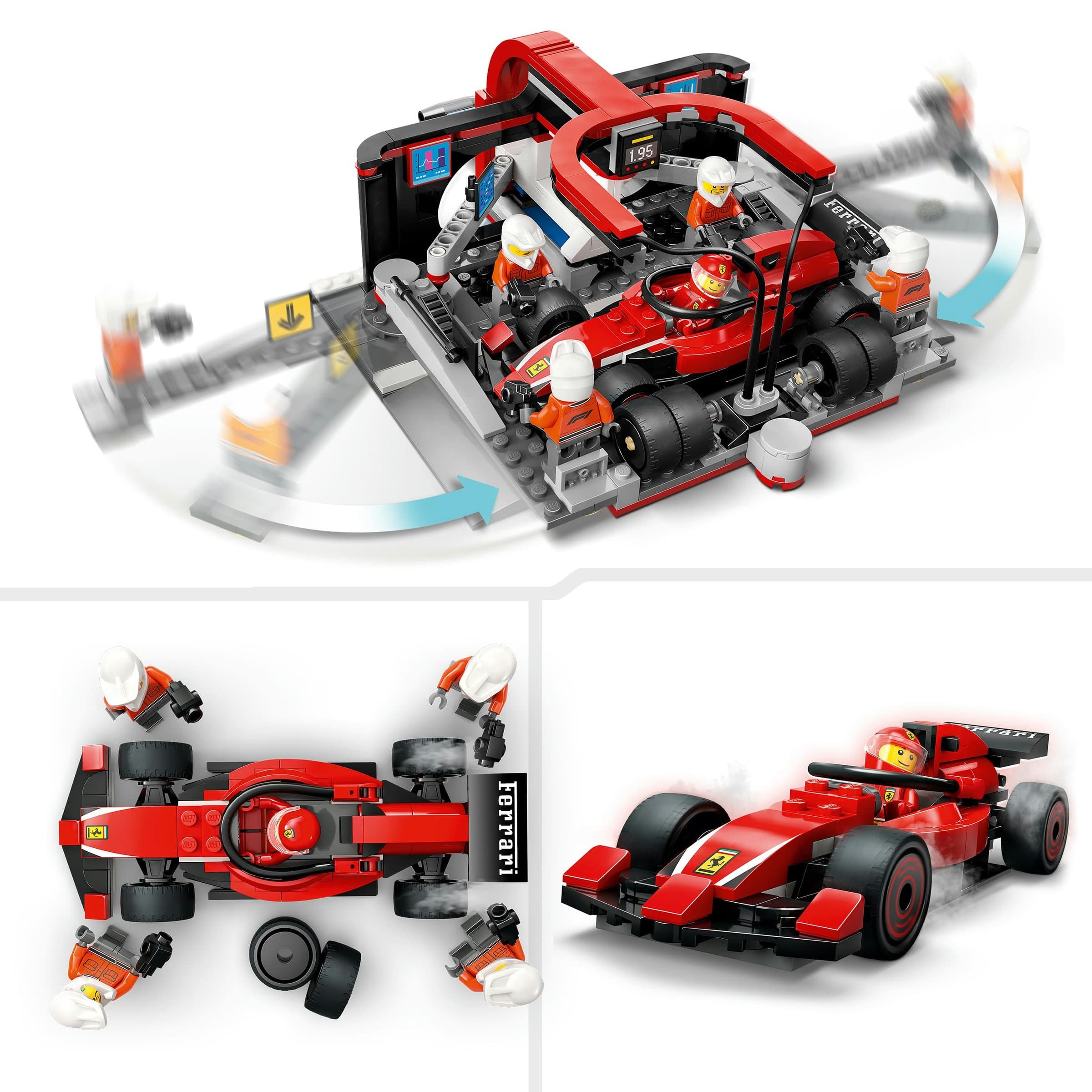 Juego de construcción Parada en Boxes de F1® y Equipo de Mecánicos con Coche Ferrari LEGO City - 60443 - Image 5