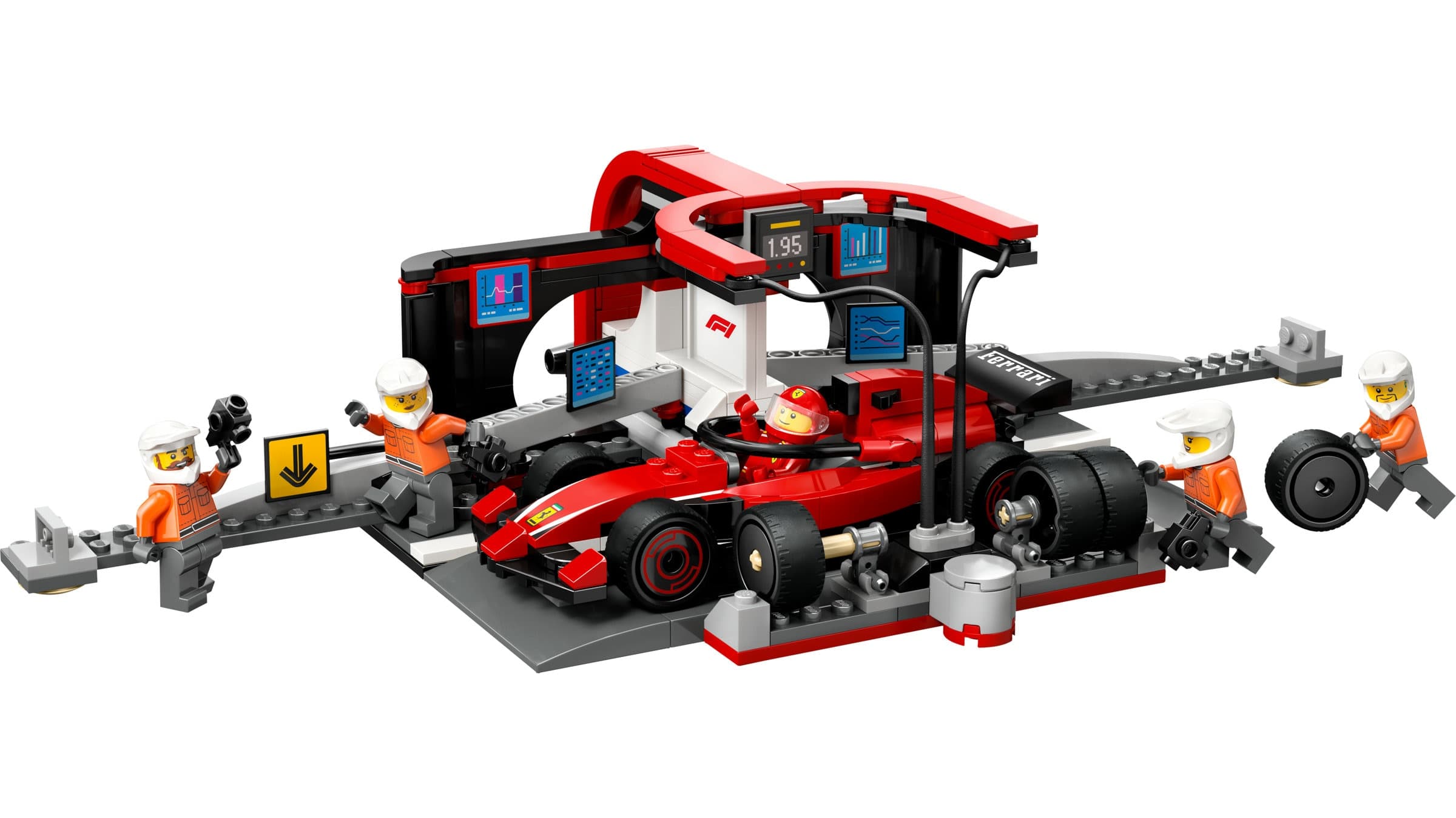 Juego de construcción Parada en Boxes de F1® y Equipo de Mecánicos con Coche Ferrari LEGO City - 60443 - Image 7