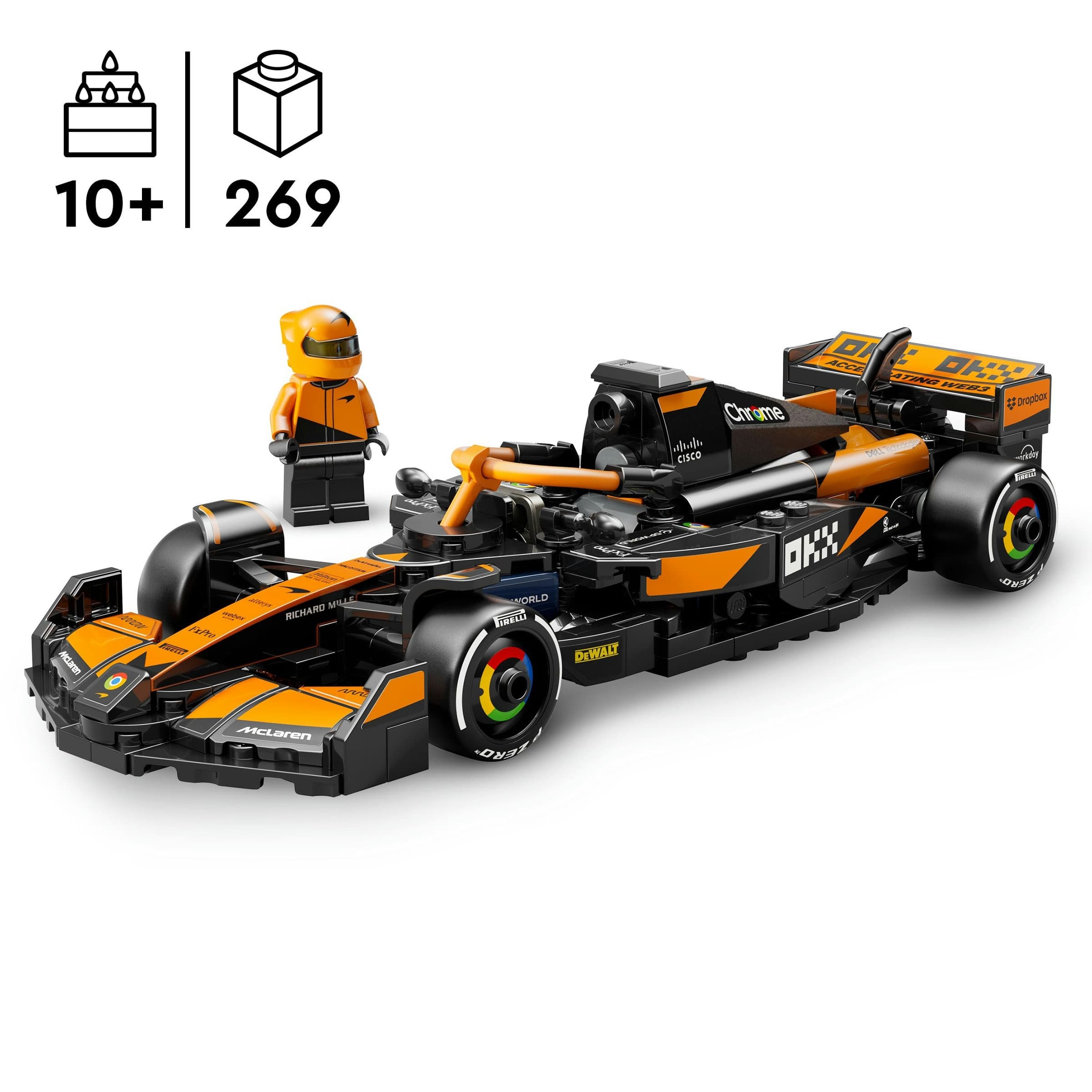 Juego de Construcción Coche de Carreras McLaren F1® Team MCL38 LEGO Speed Champions - 77251 - Image 3