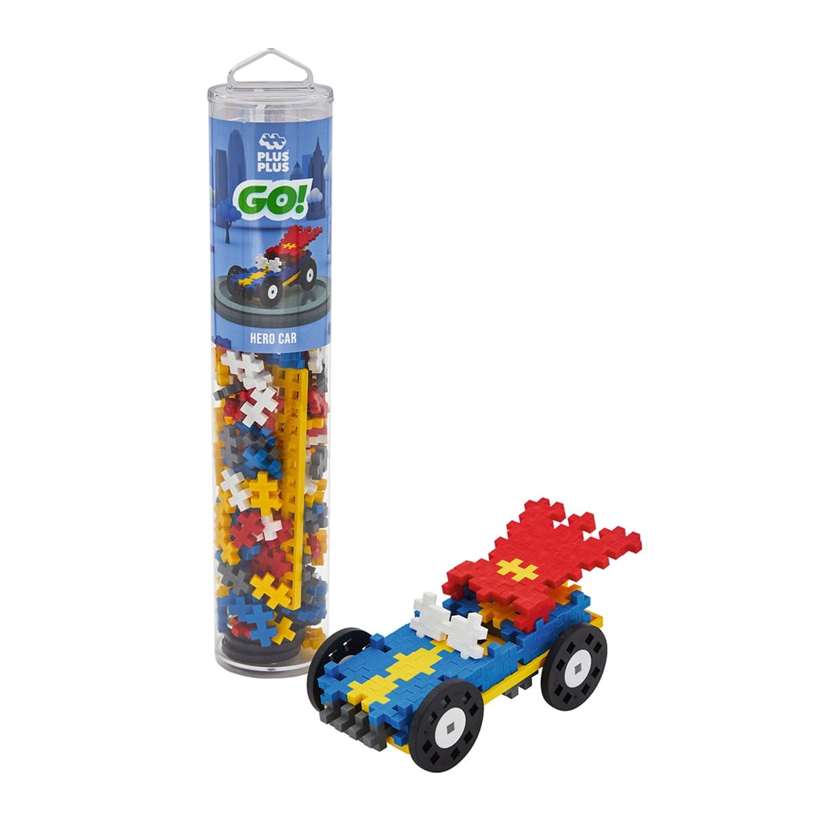 Lúdilo - Juego Educativo - Construcción + Tubo Color Car: Hero 200 piezas Lúdilo.