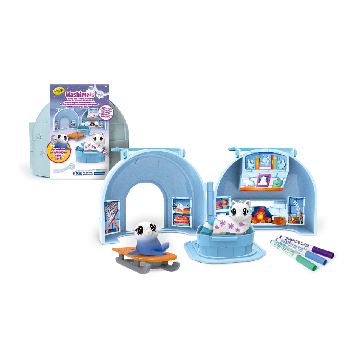 Crayola - Washimals Polar - Casita Iglú.