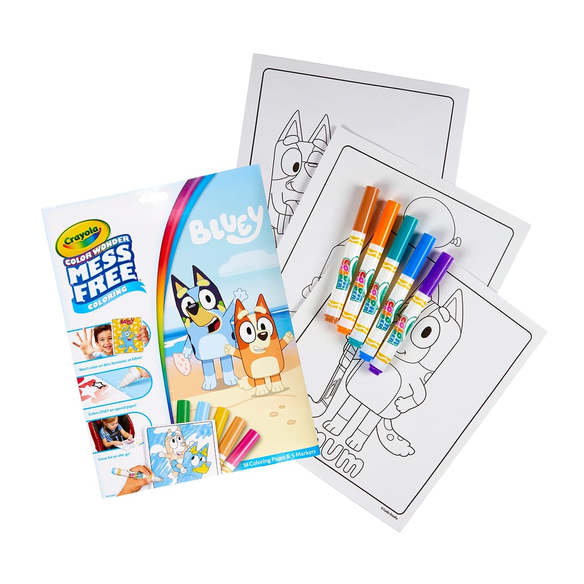 Crayola - Colorea sin Manchas-Color Wonder Bluey Crayola.