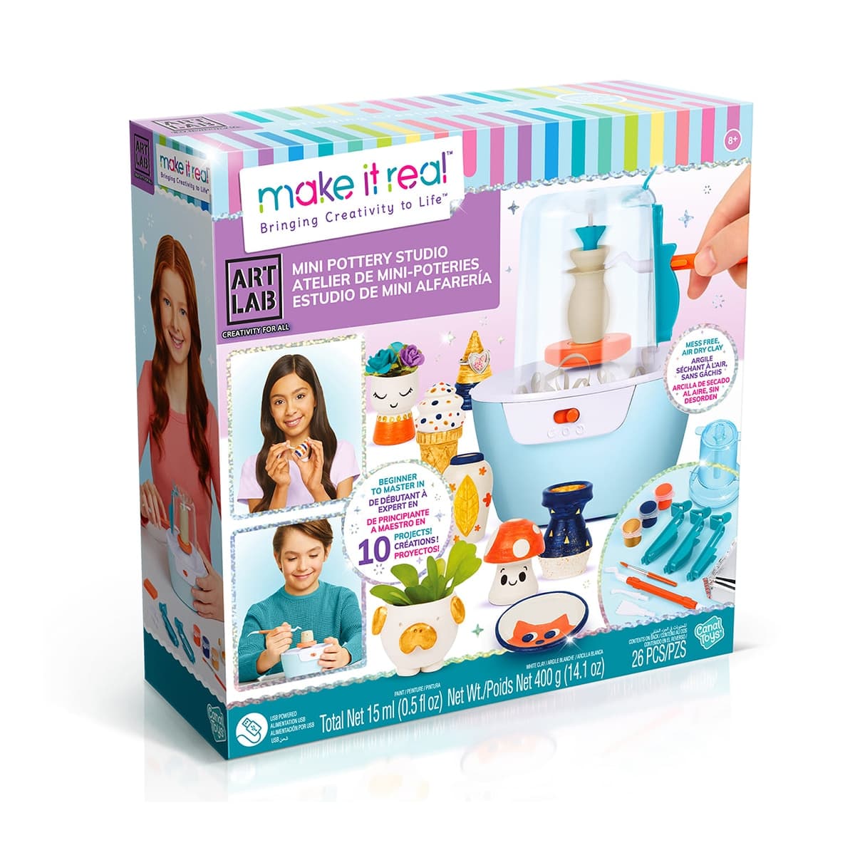 Canal Toys - Juego de manualidades Super Taller de cerámica Canala Toys.