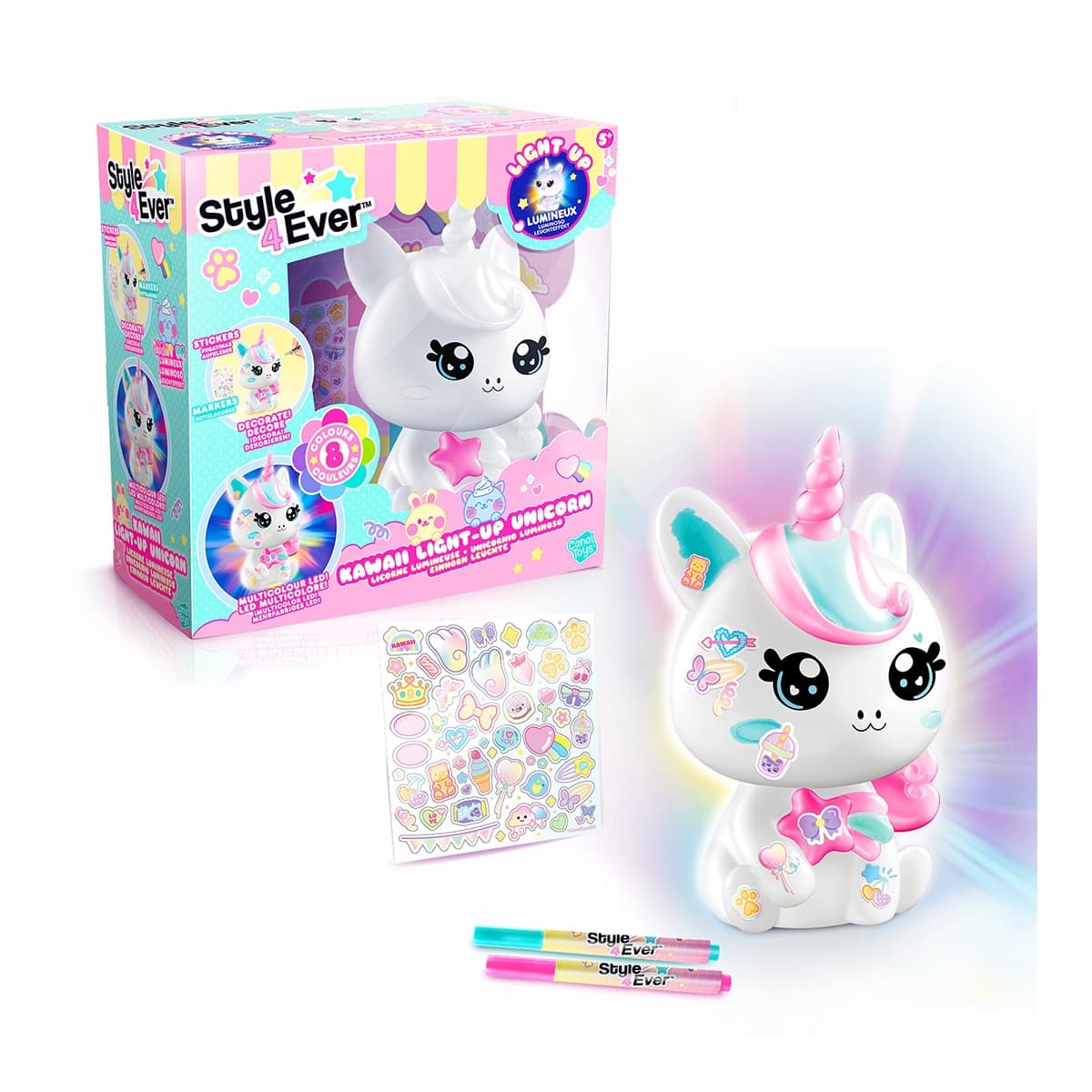 Canal Toys - Unicornio Diy Kawaii Con Luz Style4Ever Canal Toys.